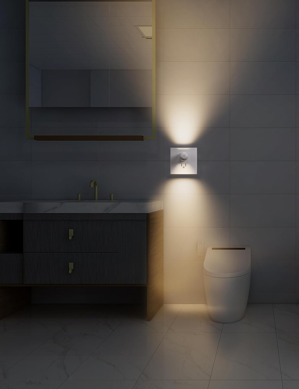 6-Pack LED Night Light Plug-In Wall Outlet Light, Soft White,Dusk to Dawn Nightlight,Ambient Lighting,Nightlight for Bedroom, Bathroom, Nursery, Hallway, Kitchen